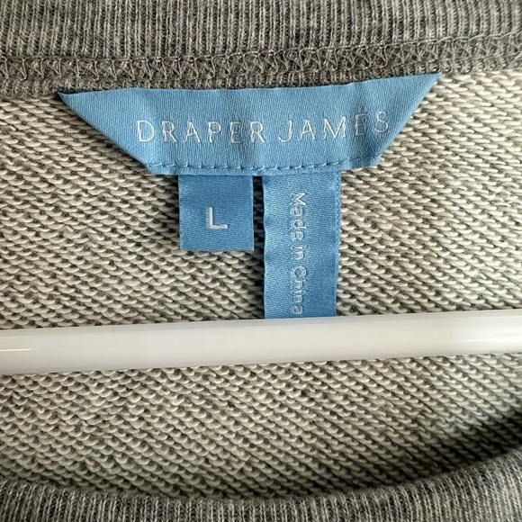 Draper James Heather Gray Sweatshirt with Navy Script - Picture 4 of 9